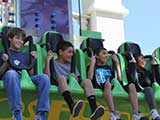 In addition to the Comics N' Coasters event, kids got to laugh on many rides. © Anie Miles