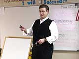 Mr. Owen begins his presentation at Children First Academy Tempe. © Robert Gary