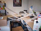 Development Director Debbie Brown's desk was vandalized while she was away visiting family over the Christmas holiday. © Denise Gary