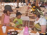 Janette followed her program with faerie face painting.