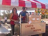 Cindy's Bun Busters served gourmet hot dogs.