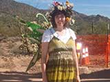 Author Janette Rallison arrived in full faerie costume for her presentation.