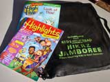 HIGHLIGHTS and HIGHLIGHTS HIGH FIVE magazines were included in every backpack.