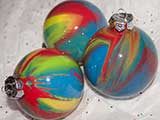 The ornaments had been made in KNTR colors.