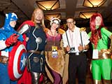 Arizona Avengers take photos with the guests. © Bruce Matsunaga