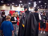 During Justice League Arizona's “Arkham Escape” fundraiser for KNTR, Batman showed up at the KNTR booth to make several arrests. © Robert Gary