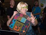 Our first Peace backpack sale! These beauties were created by Design Kreeda and sold out. © Robert Gary