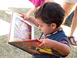 Some books are as big as children! © Denise Gary