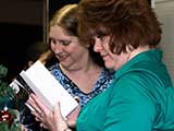 Party attendees got to take home books . . . © Robert Gary
