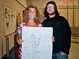 CFA Tempe Site Administrator Diane Fernichio received a Joker illustration from artist Tosh Delaney. © Denise Gary