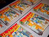Kids also received copies of <em>Highlights</em> magazines. © Denise Gary