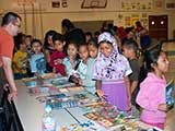 After the program, each of the kids picked out a free comic to keep. © Denise Gary