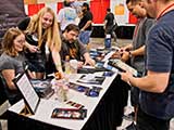 Selling <em>Browncoats: Redemption</em> DVD's (which partially benefit KNTR). © Robert Gary