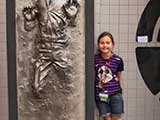 Peyton Riley enjoys the <em>Star Wars</em> Neighborhood. © Robert Gary