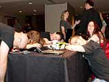 KNTR volunteers collapse. © Bruce Matsunaga