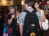 Phoenix Comicon Director Matt Solberg stops by the booth. © Robert Gary